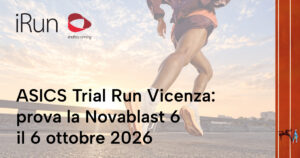 ASICS Trial Run Vicenza: prova la Novablast 6 il 6 ottobre 2026